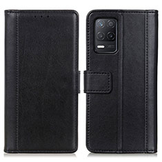 Coque Portefeuille Livre Cuir Etui Clapet N02P pour Realme 8 5G Noir