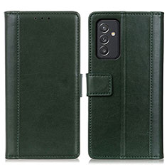 Coque Portefeuille Livre Cuir Etui Clapet N02P pour Samsung Galaxy A05s Vert