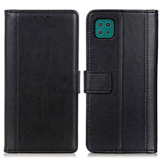 Coque Portefeuille Livre Cuir Etui Clapet N02P pour Samsung Galaxy A22 5G Noir