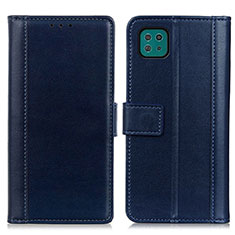 Coque Portefeuille Livre Cuir Etui Clapet N02P pour Samsung Galaxy A22s 5G Bleu