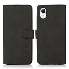 Coque Portefeuille Livre Cuir Etui Clapet N02P pour Samsung Galaxy A23e 5G Noir