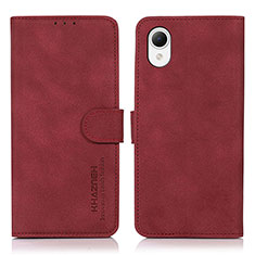 Coque Portefeuille Livre Cuir Etui Clapet N02P pour Samsung Galaxy A23e 5G Rouge