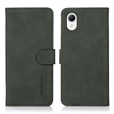 Coque Portefeuille Livre Cuir Etui Clapet N02P pour Samsung Galaxy A23s Vert