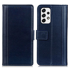 Coque Portefeuille Livre Cuir Etui Clapet N02P pour Samsung Galaxy A53 5G Bleu