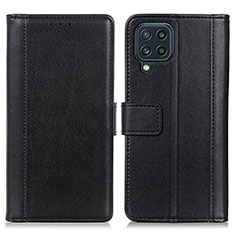 Coque Portefeuille Livre Cuir Etui Clapet N02P pour Samsung Galaxy M32 4G Noir