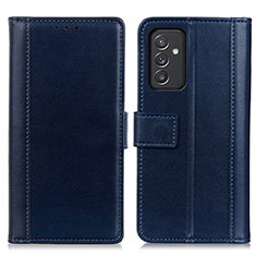 Coque Portefeuille Livre Cuir Etui Clapet N02P pour Samsung Galaxy S23 FE 5G Bleu