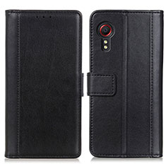 Coque Portefeuille Livre Cuir Etui Clapet N02P pour Samsung Galaxy XCover 5 SM-G525F Noir