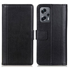 Coque Portefeuille Livre Cuir Etui Clapet N02P pour Xiaomi Poco F5 5G Noir