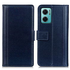 Coque Portefeuille Livre Cuir Etui Clapet N02P pour Xiaomi Redmi 10 5G Bleu