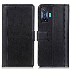 Coque Portefeuille Livre Cuir Etui Clapet N02P pour Xiaomi Redmi K50 Gaming 5G Noir