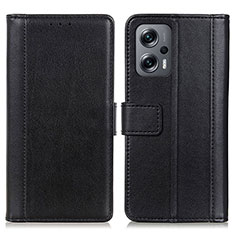 Coque Portefeuille Livre Cuir Etui Clapet N02P pour Xiaomi Redmi K50i 5G Noir