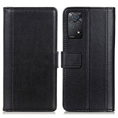 Coque Portefeuille Livre Cuir Etui Clapet N02P pour Xiaomi Redmi Note 11 Pro 5G Noir