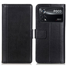 Coque Portefeuille Livre Cuir Etui Clapet N02P pour Xiaomi Redmi Note 11E Pro 5G Noir