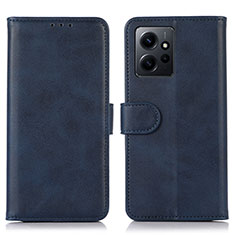 Coque Portefeuille Livre Cuir Etui Clapet N02P pour Xiaomi Redmi Note 12 4G Bleu