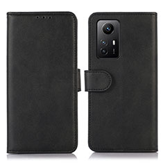 Coque Portefeuille Livre Cuir Etui Clapet N02P pour Xiaomi Redmi Note 12S Noir