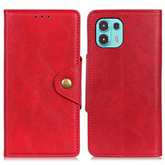 Coque Portefeuille Livre Cuir Etui Clapet N03P pour Motorola Moto Edge 20 Lite 5G Rouge