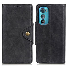 Coque Portefeuille Livre Cuir Etui Clapet N03P pour Motorola Moto Edge 30 5G Noir