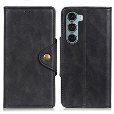 Coque Portefeuille Livre Cuir Etui Clapet N03P pour Motorola Moto Edge S30 5G Noir