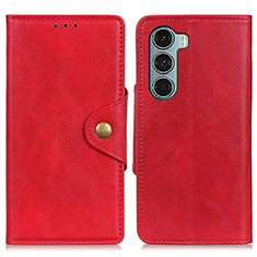 Coque Portefeuille Livre Cuir Etui Clapet N03P pour Motorola Moto Edge S30 5G Rouge