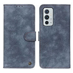 Coque Portefeuille Livre Cuir Etui Clapet N03P pour OnePlus 9RT 5G Bleu