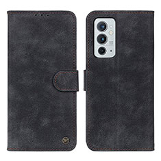 Coque Portefeuille Livre Cuir Etui Clapet N03P pour OnePlus 9RT 5G Noir