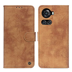 Coque Portefeuille Livre Cuir Etui Clapet N03P pour OnePlus Ace 5G Marron