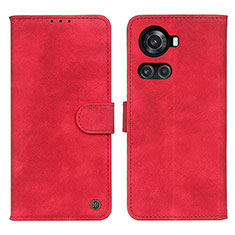 Coque Portefeuille Livre Cuir Etui Clapet N03P pour OnePlus Ace 5G Rouge