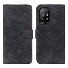 Coque Portefeuille Livre Cuir Etui Clapet N03P pour Oppo A94 5G Noir