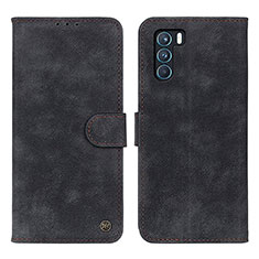 Coque Portefeuille Livre Cuir Etui Clapet N03P pour Oppo K9 Pro 5G Noir