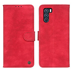 Coque Portefeuille Livre Cuir Etui Clapet N03P pour Oppo K9 Pro 5G Rouge