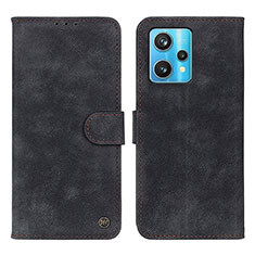 Coque Portefeuille Livre Cuir Etui Clapet N03P pour Realme 9 4G Noir