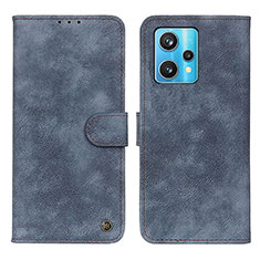 Coque Portefeuille Livre Cuir Etui Clapet N03P pour Realme 9 Pro+ Plus 5G Bleu