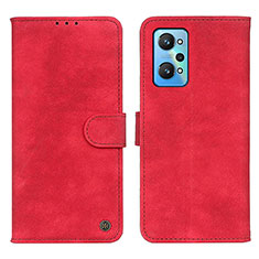 Coque Portefeuille Livre Cuir Etui Clapet N03P pour Realme GT Neo 3T 5G Rouge