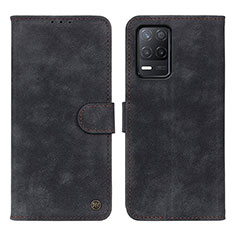 Coque Portefeuille Livre Cuir Etui Clapet N03P pour Realme Q3i 5G Noir