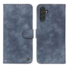 Coque Portefeuille Livre Cuir Etui Clapet N03P pour Samsung Galaxy A04s Bleu