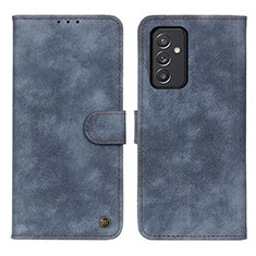 Coque Portefeuille Livre Cuir Etui Clapet N03P pour Samsung Galaxy A25 5G Bleu