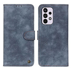 Coque Portefeuille Livre Cuir Etui Clapet N03P pour Samsung Galaxy A33 5G Bleu