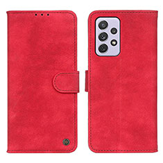 Coque Portefeuille Livre Cuir Etui Clapet N03P pour Samsung Galaxy A73 5G Rouge