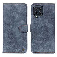 Coque Portefeuille Livre Cuir Etui Clapet N03P pour Samsung Galaxy M32 4G Bleu