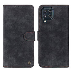 Coque Portefeuille Livre Cuir Etui Clapet N03P pour Samsung Galaxy M32 4G Noir