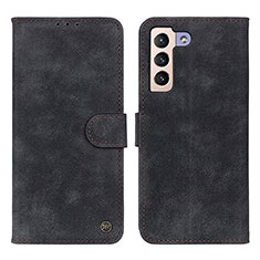 Coque Portefeuille Livre Cuir Etui Clapet N03P pour Samsung Galaxy S21 5G Noir