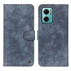 Coque Portefeuille Livre Cuir Etui Clapet N03P pour Xiaomi Redmi 10 5G Bleu