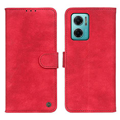 Coque Portefeuille Livre Cuir Etui Clapet N03P pour Xiaomi Redmi 10 5G Rouge