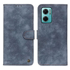 Coque Portefeuille Livre Cuir Etui Clapet N03P pour Xiaomi Redmi 11 Prime 5G Bleu