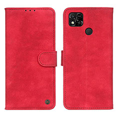 Coque Portefeuille Livre Cuir Etui Clapet N03P pour Xiaomi Redmi 9 India Rouge