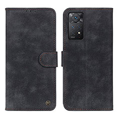 Coque Portefeuille Livre Cuir Etui Clapet N03P pour Xiaomi Redmi Note 11 Pro 4G Noir