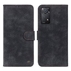 Coque Portefeuille Livre Cuir Etui Clapet N03P pour Xiaomi Redmi Note 11 Pro 5G Noir