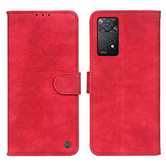 Coque Portefeuille Livre Cuir Etui Clapet N03P pour Xiaomi Redmi Note 12 Pro 4G Rouge