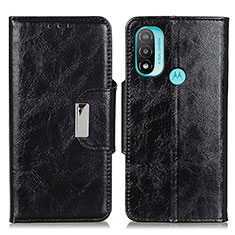 Coque Portefeuille Livre Cuir Etui Clapet N04P pour Motorola Moto E40 Noir