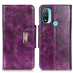 Coque Portefeuille Livre Cuir Etui Clapet N04P pour Motorola Moto E40 Violet